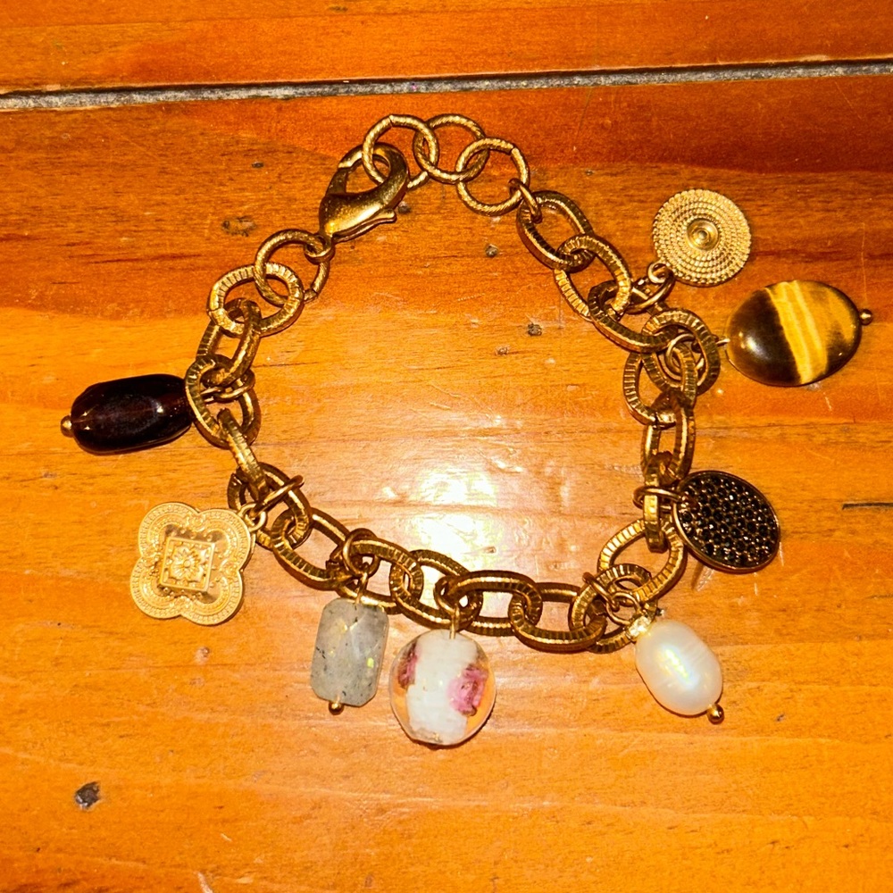 Chico’s Gold Costume Charm Bracelet